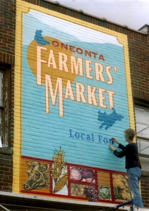 Oneonta Farmers Market Sign